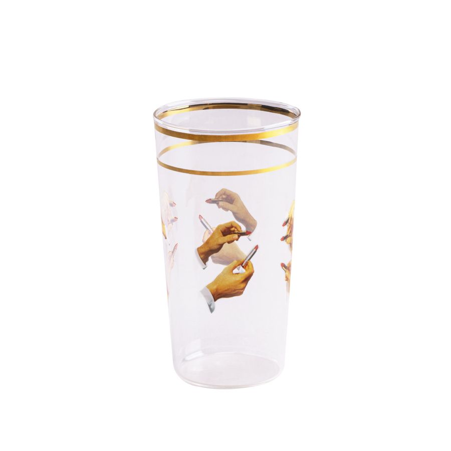 Vaso de cristal Lápiz labial - Seletti disponible en BULÉ